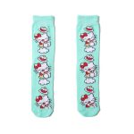 chaussettes maison en coton de Hello Kitty Blue Ciel