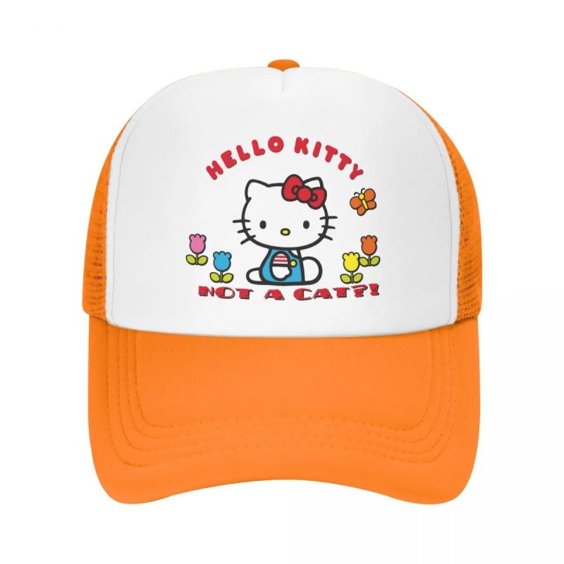 Casquette Orange de camionneur Hello Kitty Un classique moderne