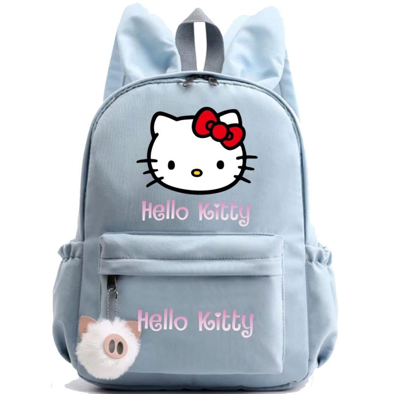 Cartable avec Oreilles de Lapin Hello Kitty Blue Le compagnon idéal pour la rentrée