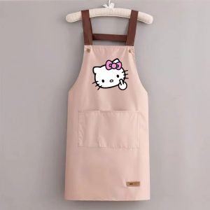 Tablier Vert Hello Kitty