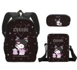 Sac à dos Scolaire Kuroumi Noir 3 Pièces