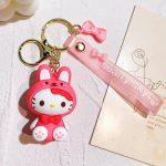 Porte Clés Mignon Hello Kitty Lapin