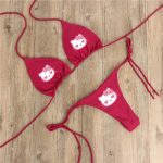 Maillot bain De Rouge Hello Kitty Cœur