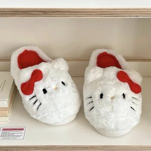 Sanurgente-Pantoufles Hello Kitty en peluche