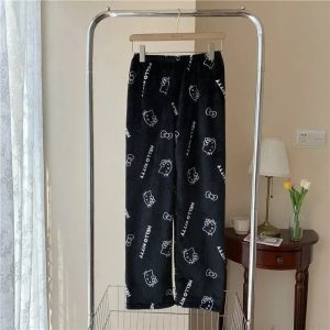 Pantalon de pyjama Hello Kitty Noir