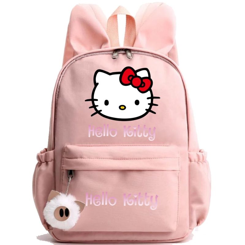 Cartable avec Oreilles de Lapin Hello Kitty Rose Le compagnon idéal pour la rentrée