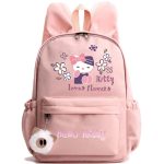 Cartable Rose avec Oreilles de Lapin Hello Kitty Love