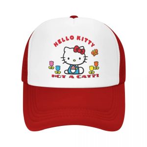 Casquette Rouge de camionneur Hello Kitty Un classique moderne