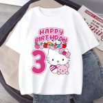 T-shirt Hello Kitty chiffres d'anniversaire 3