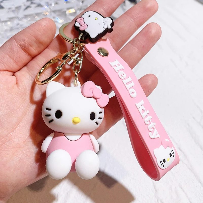 Porte Clés Mignon à Motif de Dessin Animé Sanurgente Hello Kitty Rose