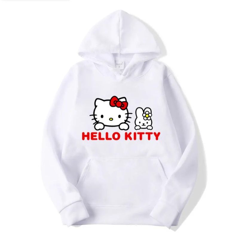 capuche Hello Kitty et le Lapin Blanc