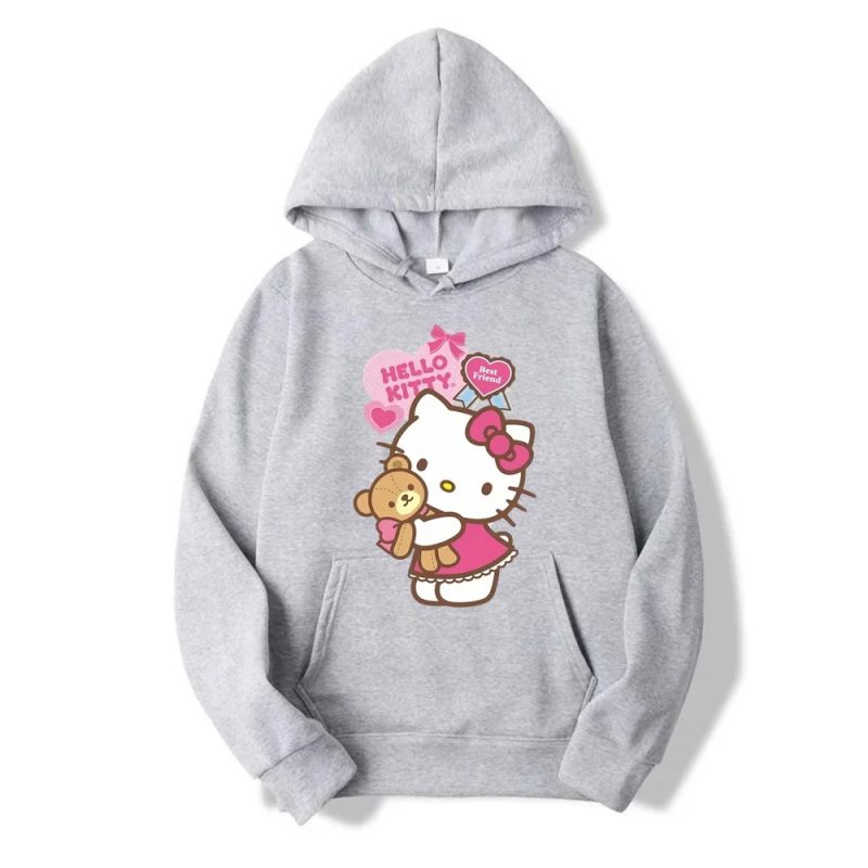 Capuche Gris Hello Kitty Restez au chaud et à la mode