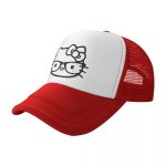 Casquette Rouge de camionneur Hello Kitty Pour un style urbain