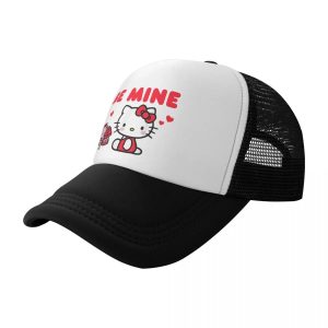 Casquette Noir de camionneur Hello Kitty Be Mine