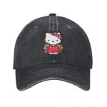 Casquette Noir Vintage Hello Kitty