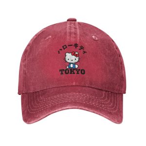 Casquette Rouge Vintage Hello Kitty Tokyo