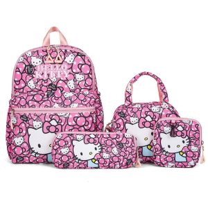 Sac à dos Scolaire Hello Kitty 4 Pièces