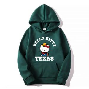 Capuche Vert Royale Hello Kitty a Texas