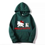 Capuche Vert Royale Jaune Hello Kitty