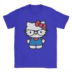 T-shirt Blue Hello Kitty Avec des lunette