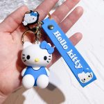 Porte Clés Mignon à Motif de Dessin Animé Sanurgente Hello Kitty Blue