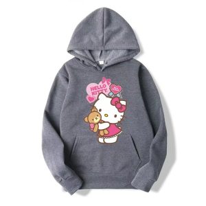 Capuche Gris Sombre Hello Kitty Restez au chaud et à la mode