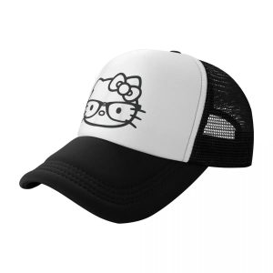 Casquette Noir de camionneur Hello Kitty Pour un style urbain