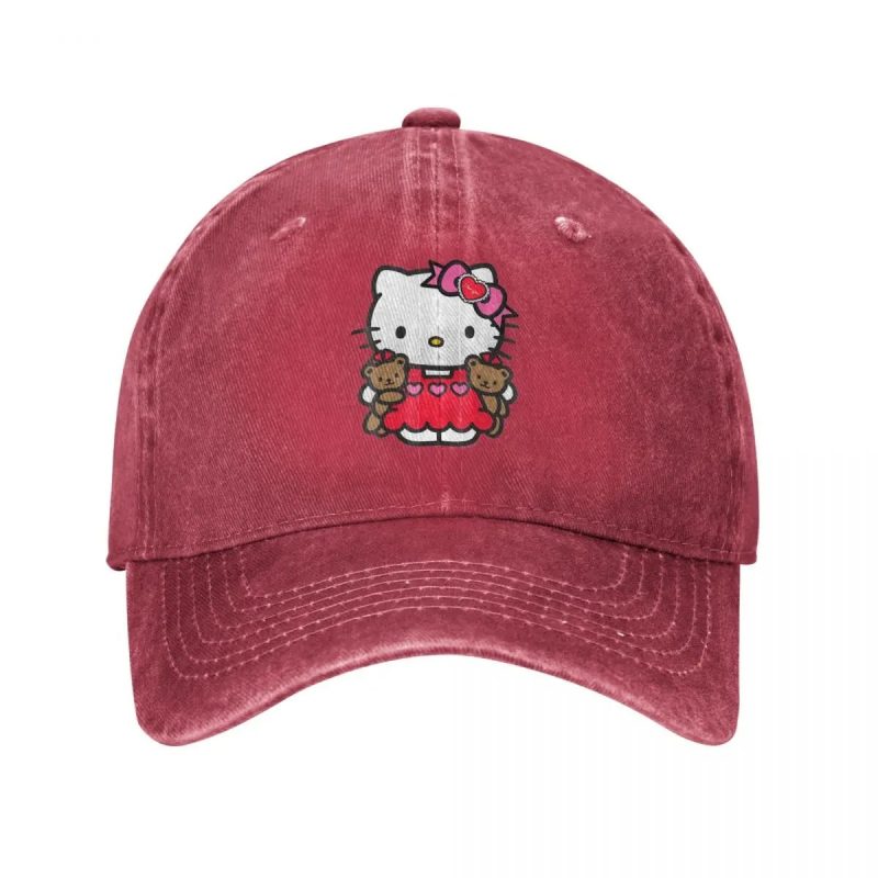 Casquette Rouge Vintage Hello Kitty