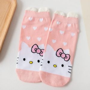 Chaussettes Hello Kitty Kawii Le cadeau idéal pour les petites filles