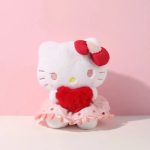 Peluche Hello Kitty coeur Rouge