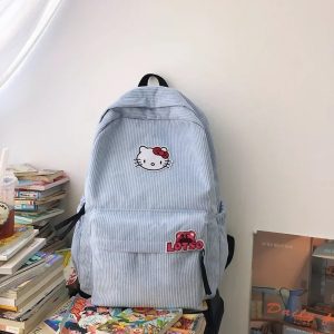 Sac à dos Scolaire Hello Kitty Bleu Ciel