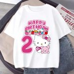 T-shirt Hello Kitty chiffres d'anniversaire 2