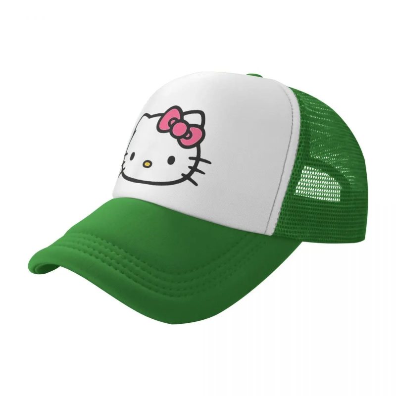 Casquette Vert de camionneur Hello Kitty