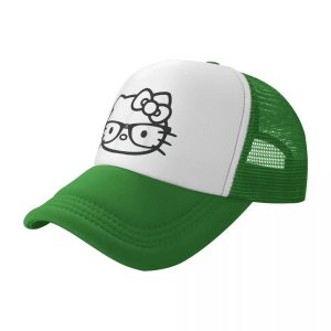 Casquette Vert de camionneur Hello Kitty Pour un style urbain