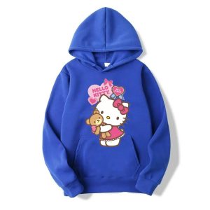 Capuche Blue Hello Kitty Restez au chaud et à la mode