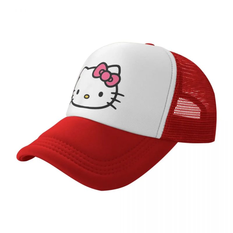 Casquette Rouge de camionneur Hello Kitty