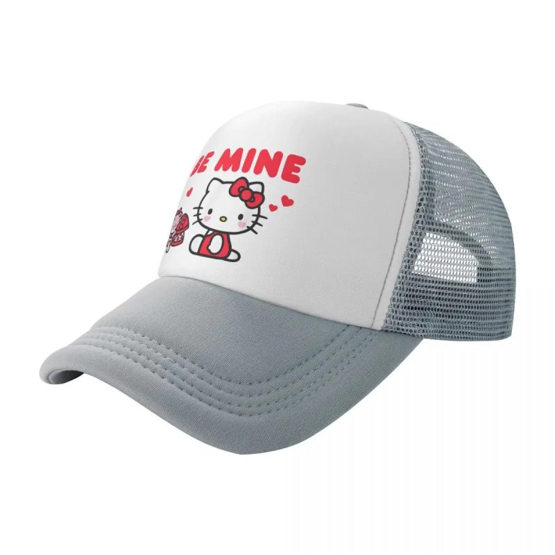 Casquette Gris de camionneur Hello Kitty Be Mine