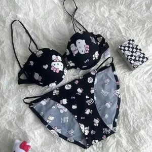 Maillot De bain De Papillon Hello Kitty Noir