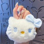 Porte Clés en peluche Hello Kitty Blue pour femmes et filles