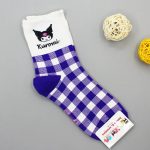 Chaussettes en coton de Kuromi Mauve