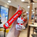 Porte Clés Hello Kitty Cup Cafe Rouge