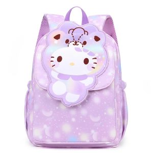 Mini Sac D'école Mignon Hello Kitty Mauve