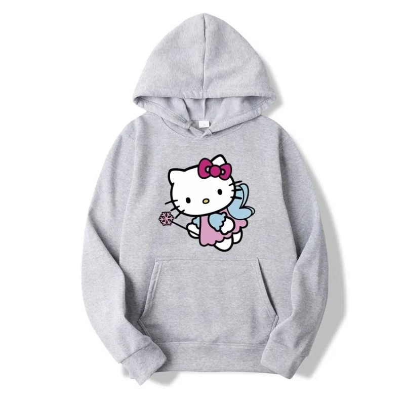 Capuche Gris Hello Kitty Féé