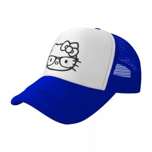 Casquette Blue de camionneur Hello Kitty Pour un style urbain