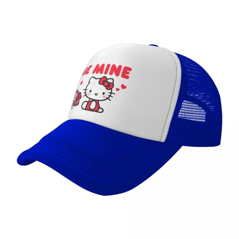 Casquette Blue de camionneur Hello Kitty Be Mine