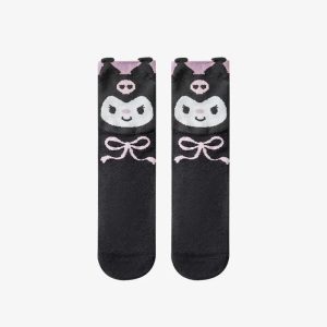 Chaussettes longues en coton Kuromi