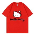 T-shirt Hello Kitty Manches Courtes Rouge