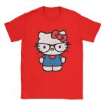 T-shirt Rouge Hello Kitty Avec des lunette