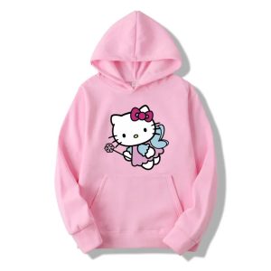 Capuche Rose Hello Kitty Féé