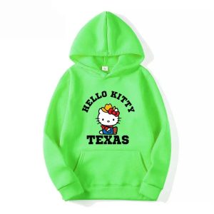 Capuche Vert Claire Hello Kitty a Texas